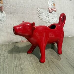 The Pioneer Woman Red Ceramic Cow Creamer